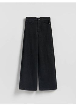 Reserved - Jeansy wide leg z domieszką wełny - czarny - id: 760FZ-99J - marki Reserved - 186431410 Reserved - Jeansy wide leg z domieszką wełny - czarny ze sklepu Reserved w kategorii Jeansy damskie - zdjęcie 186431410