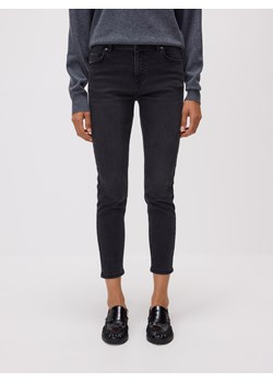 Reserved - Jeans slim fit mid rise - czarny ze sklepu Reserved w kategorii Jeansy damskie - zdjęcie 186431573