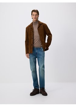 Reserved - Jeansy slim z efektem sprania - indigo jeans ze sklepu Reserved w kategorii Jeansy męskie - zdjęcie 186432221