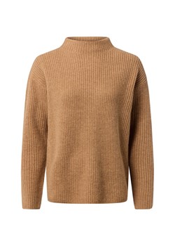 Marie Lund Sweter damski z dzianiny merino Kobiety Wełna merino wielbłądzi marmurkowy ze sklepu vangraaf w kategorii Swetry damskie - zdjęcie 186432461