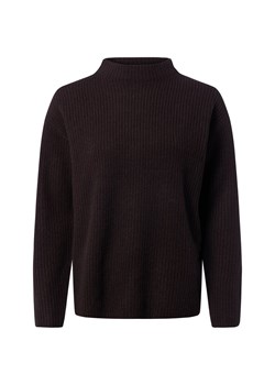 Marie Lund Sweter damski z dzianiny merino Kobiety Wełna merino czekoladowy jednolity ze sklepu vangraaf w kategorii Swetry damskie - zdjęcie 186432462