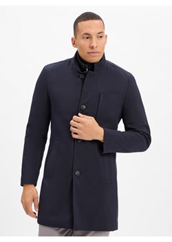 Finshley & Harding Krótki płaszcz - Denver Mężczyźni granatowy jednolity ze sklepu vangraaf w kategorii Płaszcze męskie - zdjęcie 186432510