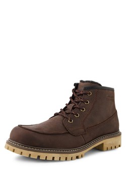 Bugatti Skórzane buty Mężczyźni skóra czekoladowy jednolity ze sklepu vangraaf w kategorii Buty zimowe męskie - zdjęcie 186432512