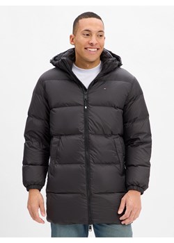 Tommy Jeans Męska kurtka puchowa Mężczyźni czarny jednolity ze sklepu vangraaf w kategorii Kurtki męskie - zdjęcie 186432514