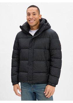 BOSS Orange Męska kurtka pikowana - Omaris Mężczyźni czarny jednolity ze sklepu vangraaf w kategorii Kurtki męskie - zdjęcie 186432530