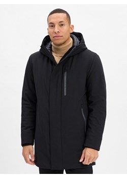 Strellson Kurtka męska - Flex Cross Parka Mężczyźni czarny jednolity ze sklepu vangraaf w kategorii Kurtki męskie - zdjęcie 186432570