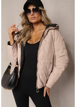 Czarna Pikowana Kurtka Dwustronna Wykończona Sznurkami Atitoria ze sklepu renee.pl w kategorii Kurtki damskie - zdjęcie 186433724