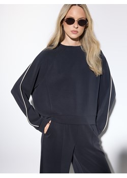 Mohito - Czarna bluza z modalem - czarny ze sklepu Mohito w kategorii Bluzy damskie - zdjęcie 186433843