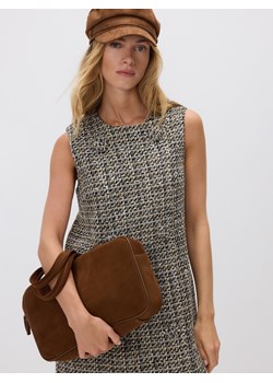 Reserved - Skórzana torebka na ramię - brązowy ze sklepu Reserved w kategorii Torby Shopper bag - zdjęcie 186434411
