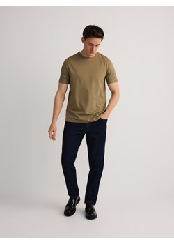 Reserved - T-shirt regular fit z modalem - oliwkowy ze sklepu Reserved w kategorii T-shirty męskie - zdjęcie 186435931