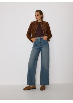 Reserved - Jeansy wide leg - niebieski ze sklepu Reserved w kategorii Jeansy damskie - zdjęcie 186436121