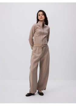 Reserved - Rozpinana bluza ze stójką - brązowy ze sklepu Reserved w kategorii Bluzy damskie - zdjęcie 186436312
