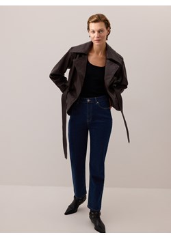 Reserved - Jeansy straight z wysokim stanem - indigo jeans - id: 994EG-57J - marki Reserved - 186436774 Reserved - Jeansy straight z wysokim stanem - indigo jeans ze sklepu Reserved w kategorii Jeansy damskie - zdjęcie 186436774