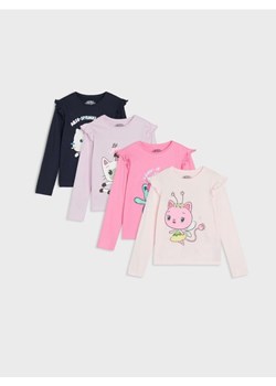 Sinsay - Koszulki z długim rękawem 4 pack Gabby's Dollhouse - wielobarwny ze sklepu Sinsay w kategorii Bluzki dziewczęce - zdjęcie 186437892