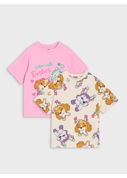 Sinsay - Koszulki 2 pack PAW Patrol - różowy ze sklepu Sinsay w kategorii Bluzki dziewczęce - zdjęcie 186437944