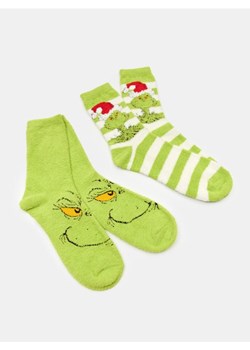 Sinsay - Skarpetki 2 pack Grinch - wielobarwny ze sklepu Sinsay w kategorii Skarpetki męskie - zdjęcie 186438012