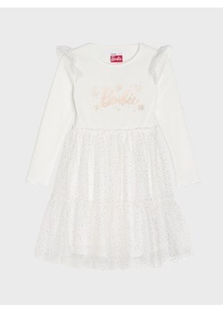 Sinsay - Sukienka mini Barbie - kremowy ze sklepu Sinsay w kategorii Sukienki dziewczęce - zdjęcie 186438032