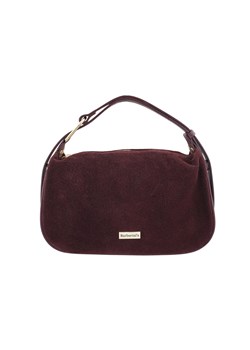 Elegancka torebka zamszowa na ramię - Bordowa - id: 11460n - marki Barberini's - 186441242 Elegancka torebka zamszowa na ramię - Bordowa ze sklepu butyolivier w kategorii Listonoszki - zdjęcie 186441242