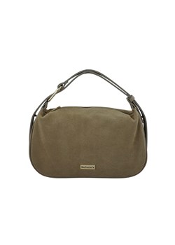 Elegancka torebka zamszowa na ramię - Beżowa - id: 11459n - marki Barberini's - 186441271 Elegancka torebka zamszowa na ramię - Beżowa ze sklepu butyolivier w kategorii Listonoszki - zdjęcie 186441271