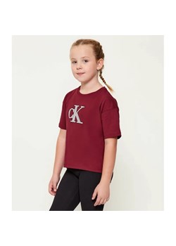 Calvin Klein Jeans T-shirt | Regular Fit ze sklepu Gomez Fashion Store w kategorii Bluzki dziewczęce - zdjęcie 186441293