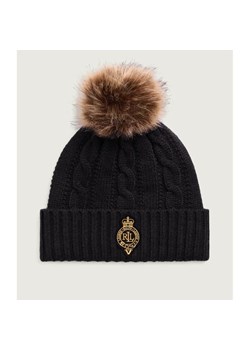 LAUREN RALPH LAUREN Czapka Crest-Patch | z dodatkiem wełny ze sklepu Gomez Fashion Store w kategorii Czapki zimowe damskie - zdjęcie 186441423
