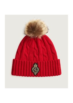 LAUREN RALPH LAUREN Czapka Crest-Patch | z dodatkiem wełny ze sklepu Gomez Fashion Store w kategorii Czapki zimowe damskie - zdjęcie 186441424
