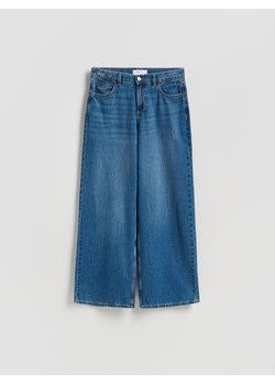 Reserved - Jeansy wide leg - niebieski ze sklepu Reserved w kategorii Jeansy damskie - zdjęcie 186443432