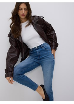 Reserved - Jeansy slim fit z przetarciami - niebieski ze sklepu Reserved w kategorii Jeansy damskie - zdjęcie 186445410