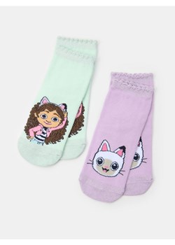 Sinsay - Skarpetki z metalizowaną nicią 2 pack Gabby's Dollhouse - wielobarwny ze sklepu Sinsay w kategorii Skarpetki dziecięce - zdjęcie 186447323