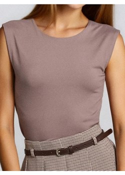 Sinsay - Body bez rękawów - brązowy ze sklepu Sinsay w kategorii Body damskie - zdjęcie 186447371