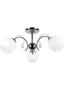 Potrójny klasyczny elegancki żyrandol szklany klosz - S119-Malis - id: 18152 - marki Lumes - 186447491 Potrójny klasyczny elegancki żyrandol szklany klosz - S119-Malis ze sklepu Edinos.pl w kategorii Lampy wiszące - zdjęcie 186447491