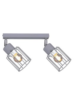 Szara lampa sufitowa druciana - S148-Syntio ze sklepu Edinos.pl w kategorii Lampy wiszące - zdjęcie 186447500