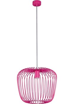 Ciemnoróżowa lampa wisząca loft dla dziewczynki - S547-Mekris ze sklepu Edinos.pl w kategorii Lampy wiszące - zdjęcie 186447622