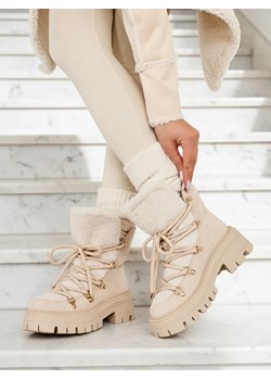 Royalfashion Śniegowce damskie sznurowane Lozin ze sklepu royalfashion.pl w kategorii Śniegowce damskie - zdjęcie 186448110