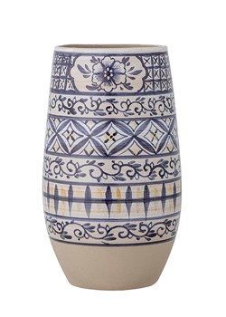 Bloomingville Wazon &quot;Nadya&quot; w kolorze beżowo-niebieskim - wys. 30,5 x Ø 16,5 cm ze sklepu Limango Polska w kategorii Wazony - zdjęcie 186449883