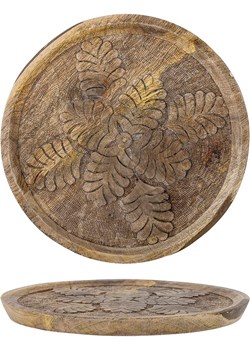Bloomingville Taca dekoracyjna &quot;Noreen&quot; w kolorze beżowym - Ø 29 cm ze sklepu Limango Polska w kategorii Misy i tace dekoracyjne - zdjęcie 186449891