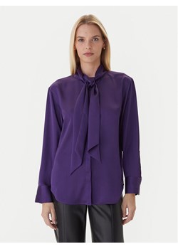 Calvin Klein Bluzka LV044D125G Fioletowy Regular Fit ze sklepu MODIVO w kategorii Bluzki damskie - zdjęcie 186450443