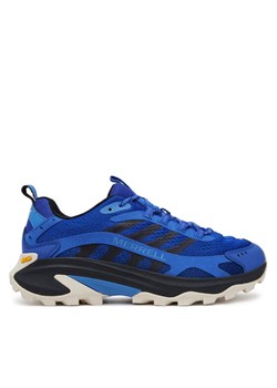 Merrell Sneakersy Moab Speed 2 J038273 Niebieski ze sklepu MODIVO w kategorii Buty trekkingowe męskie - zdjęcie 186450500