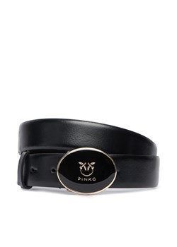 PINKO Pasek Damski Round Enamel H2,8 Belt 20252 PLT01 105478.A2QL Czarny ze sklepu MODIVO w kategorii Paski damskie - zdjęcie 186450523
