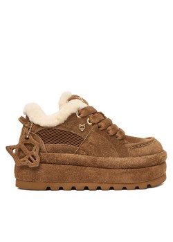 Naked Wolfe Sneakersy BEAU Brązowy ze sklepu MODIVO w kategorii Buty sportowe damskie - zdjęcie 186450532