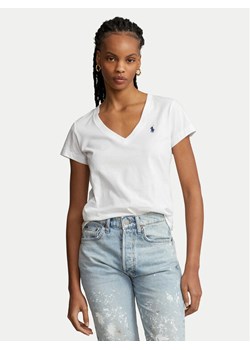 Polo Ralph Lauren T-Shirt 211902403001 Biały Regular Fit ze sklepu MODIVO w kategorii Bluzki damskie - zdjęcie 186450591