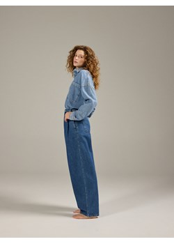 Reserved - Jeansy barrel leg - niebieski ze sklepu Reserved w kategorii Jeansy damskie - zdjęcie 186452210