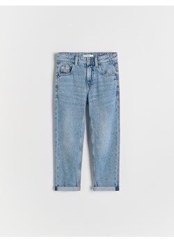 Reserved - Bawełniane jeansy regular - niebieski ze sklepu Reserved w kategorii Spodnie chłopięce - zdjęcie 186453033