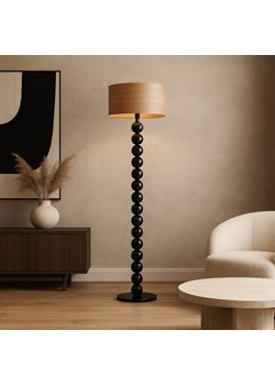 Czarna lampa stojąca w stylu glamour GIZA ECO ze sklepu Lysne w kategorii Lampy podłogowe - zdjęcie 186453770