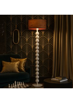 Biała lampa stojąca z kul GIZA ECO w stylu art deco ze sklepu Lysne w kategorii Lampy podłogowe - zdjęcie 186453772