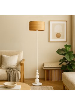 Nowoczesna lampa podłogowa do sypialni ROMA ECO biała z ozdobnymi kulami ze sklepu Lysne w kategorii Lampy podłogowe - zdjęcie 186453774