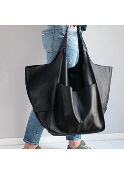 Duża torba shopper z kieszenią - Czarny - id: 9657356747081 - marki Intimica - 186455081 Duża torba shopper z kieszenią - Czarny ze sklepu Intimica.pl w kategorii Torby Shopper bag - zdjęcie 186455081