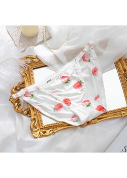 Figi w truskawki - Biały S/M ze sklepu Intimica.pl w kategorii Majtki damskie - zdjęcie 186455241