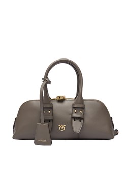 Torebka PINKO Bowling Bag Baguette AI 25-26 PLTT 105334 A0QO Szary ze sklepu eobuwie.pl w kategorii Torebki damskie - zdjęcie 186456881