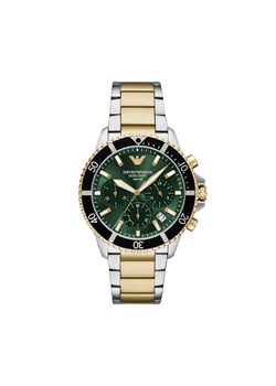 Zegarek Emporio Armani World Explorer AR11695 Srebrny ze sklepu eobuwie.pl w kategorii Zegarki - zdjęcie 186457012